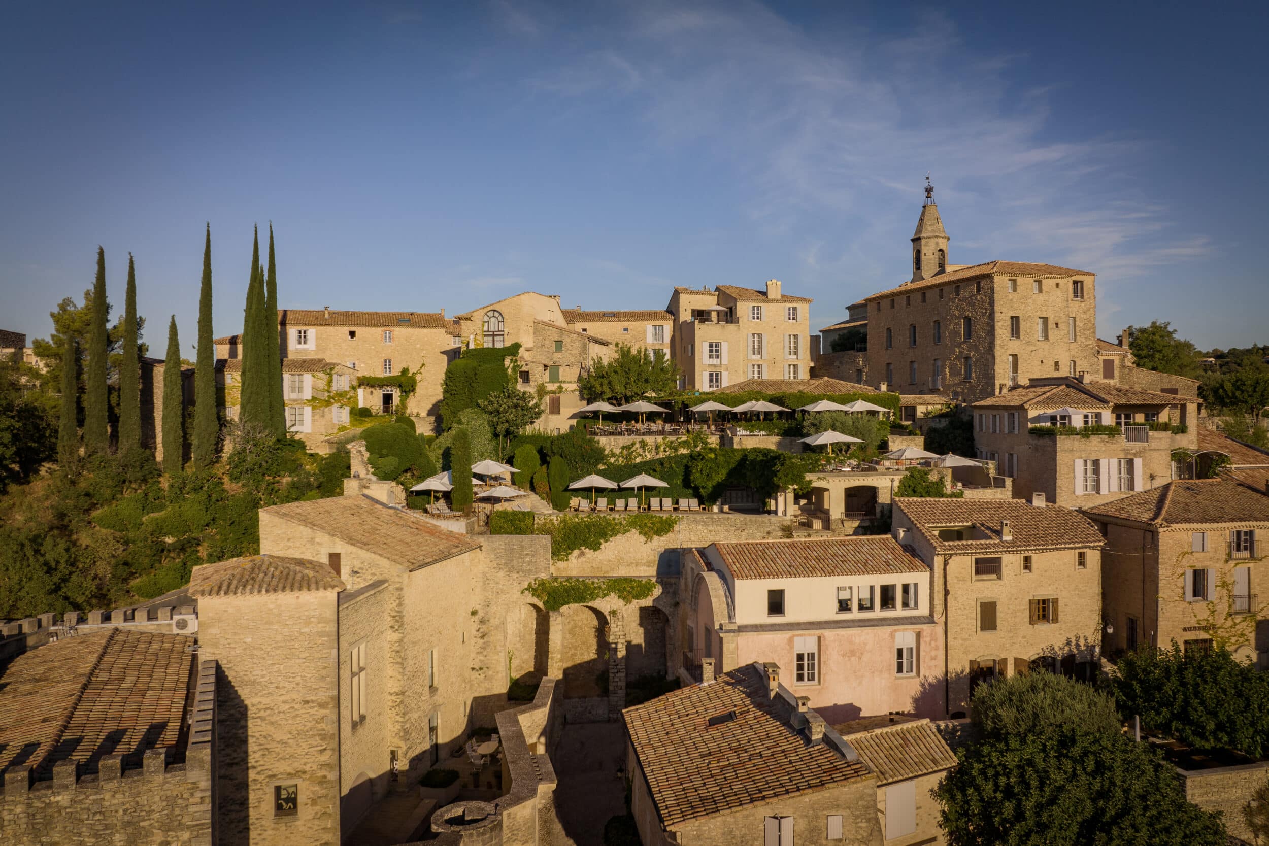 Crillon le brave view golden hour