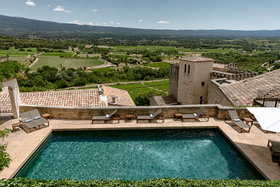 Hotel Crillon le Brave Pool Ventoux View